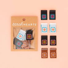 Load image into Gallery viewer, Sarah Hearts Woven Labels