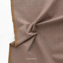 Load image into Gallery viewer, Brown fabric with a subtle pattern on a white background, featuring the brand 'Fableism'.
