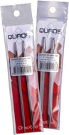 Two packaged QUADS SS Lace Tips in clear plastic hanging bags with white labels and red backing, shown on a white background.
