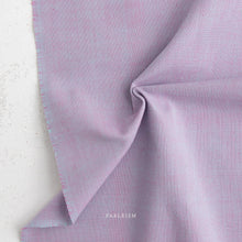 Load image into Gallery viewer, Close-up of purple fabric with a textured pattern on a light gray background, featuring the brand 'Fableism'.