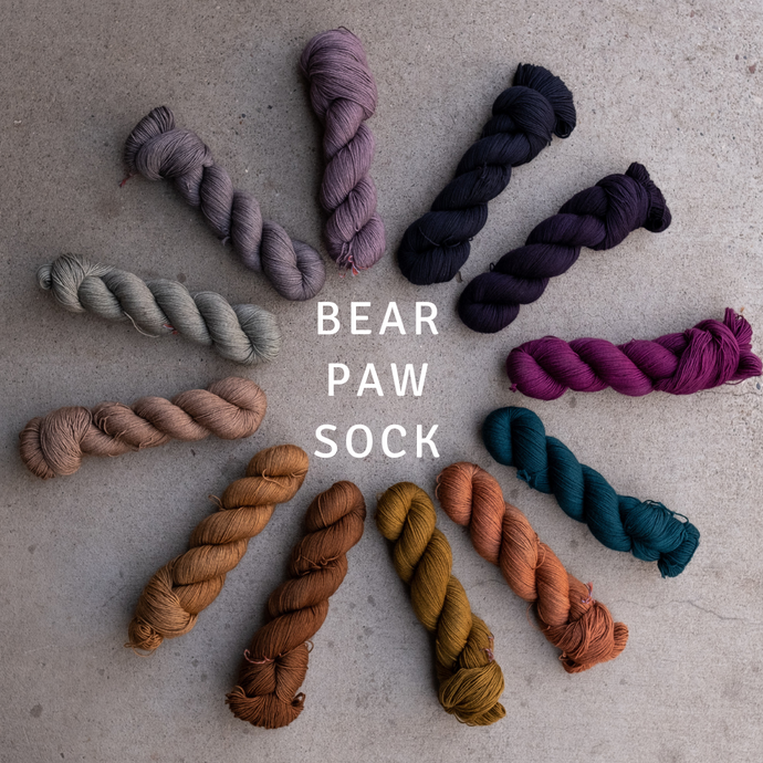 Bear Paw Sock - The Farmer's Daughter Fibers