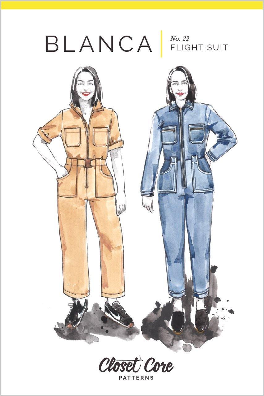 Blanca Flight Suit Pattern by Closet Core - The Farmer's Daughter Fibers