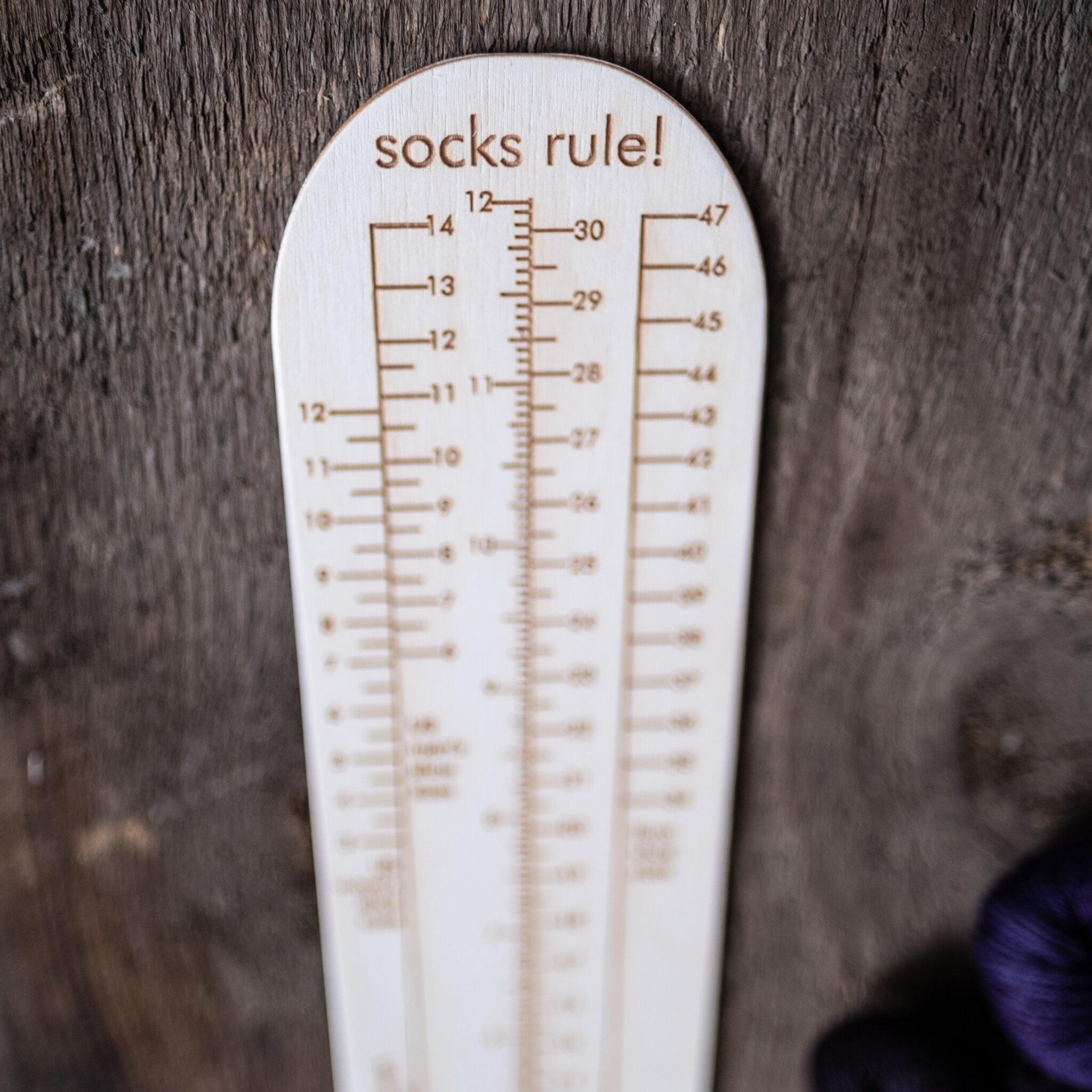 Sock Ruler - The Farmer's Daughter Fibers