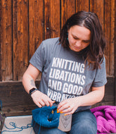 Knitting, Libations and Good Vibrations // Weaving, Water and Weed CROP TOPS