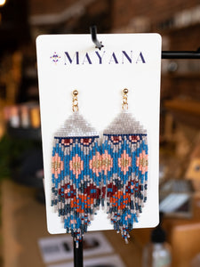 Beaded Handwoven Earrings - Mayana Designs Co