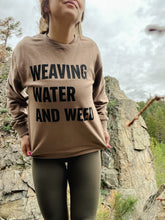 Load image into Gallery viewer, Knitting, Libations and Good Vibrations // Weaving, Water and Weed Sweatshirts