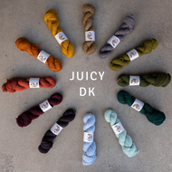 yarn hanks in a circle