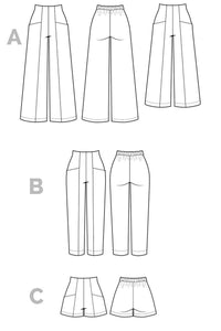 Pietra Pants & Shorts Pattern by Closet Core - The Farmer's Daughter Fibers