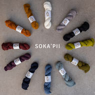 yarn hanks in a circle