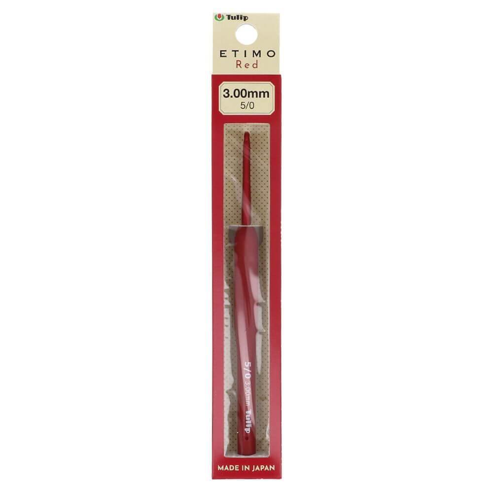 ETIMO Red Crochet Hook with Cushion Grip – The Farmer's Daughter Fibers