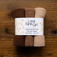 hand-dyed wool bundle