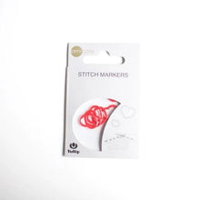 Load image into Gallery viewer, Heart Shaped Stitch Markers - Tulip